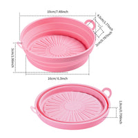 Foldable Air Fryer Silicone Pot Oven Baking Tray Pan Air Fryer Liner