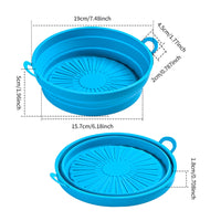 Foldable Air Fryer Silicone Pot Oven Baking Tray Pan Air Fryer Liner