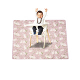 Splat Mat Waterproof Washable for Floor or Table Under Highchairs Art