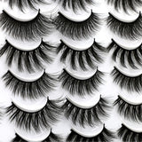 20 Pairs of Natural Curling False Eyelashes 3D Faux False Eye Lashes