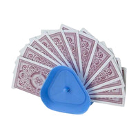 Set of 4pcs Triangle-shaped Hands-free Playing Card Holders Card Game Accessories