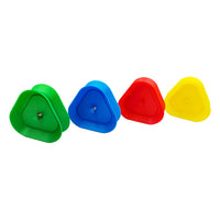 Set of 4pcs Triangle-shaped Hands-free Playing Card Holders Card Game Accessories