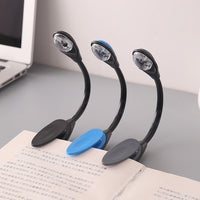 2Pcs Flexible Clip-On Reading Book Lamp