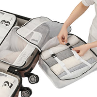 7Pcs Luggage Organiser Underwear Storage Bags Packing Cubes Travel Pouches