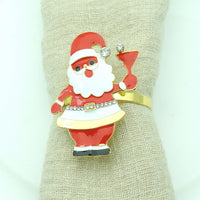 4Pcs Christmas Napkin Rings Napkin Holder Rings Christmas Table Decoration