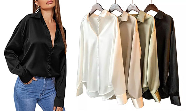 Women's Satin Silky Shirt