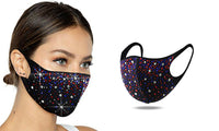 6Pcs Rhinestone Holiday Bling Face Masks