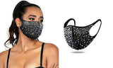 6Pcs Rhinestone Holiday Bling Face Masks