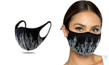 6Pcs Rhinestone Holiday Bling Face Masks