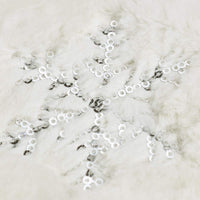 Sequin Embroidered Snowflake Christmas Stockings Xmas Hanging Ornaments Plush Xmas Candy Gift Bags