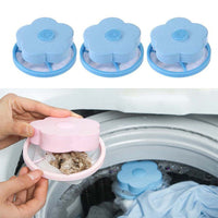 3Pcs Reusable Washing Machine Floating Lint Mesh Bags