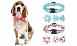 Christmas Pet Collar with Two Bow Ties Set