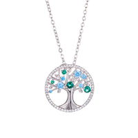 Tree of Life Pendant Gemstone Necklace