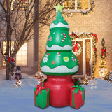 Christmas Party Blow Up Inflatable Christmas Tree for Outdoor Yard Garden Lawn Decor Inflatable Christmas Tree with Led Lights