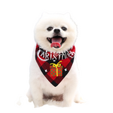 Christmas Plaid Printed Pet Dog Bandana Triangle Bibs Pets Scarf Pets Cats Costume Accessories