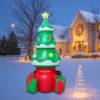 Christmas Party Blow Up Inflatable Christmas Tree for Outdoor Yard Garden Lawn Decor Inflatable Christmas Tree with Led Lights