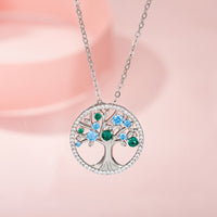 Tree of Life Pendant Gemstone Necklace