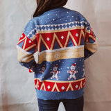 Women's Christmas Knitted Long Sleeve Pullover Sweaters