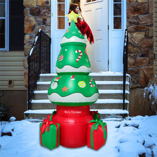 Christmas Party Blow Up Inflatable Christmas Tree for Outdoor Yard Garden Lawn Decor Inflatable Christmas Tree with Led Lights