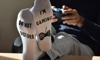 2 Pairs 'Do Not Disturb I'm Gaming' Socks